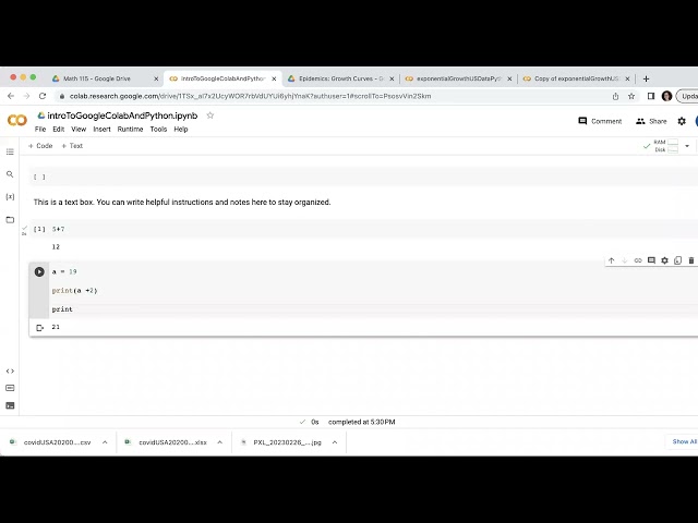 Intro to Colab and Python