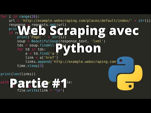 Apprendre le Web Scraping avec Python Français - Partie 1