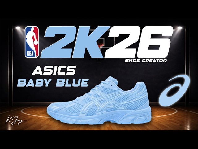 NBA 2K26 Shoe Creator - How to make ASICS Custom 'Baby Blue'