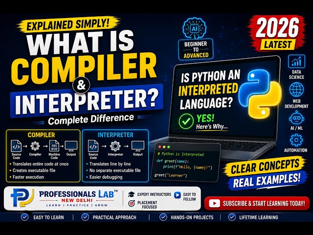 What is Compiler and Interpreter? | Is Python an Interpreted Language?| Explained in Simple Language