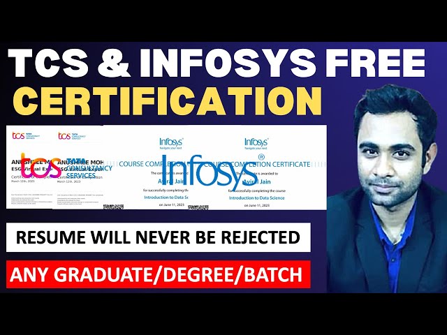 TCS & Infosys Free Certification | Infosys Java Certification | Resume will get selected everywhere