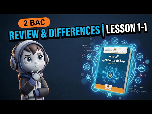 1-1 · 2nd-Year Bac - Programming & AI - Textbook Review & Find Differences