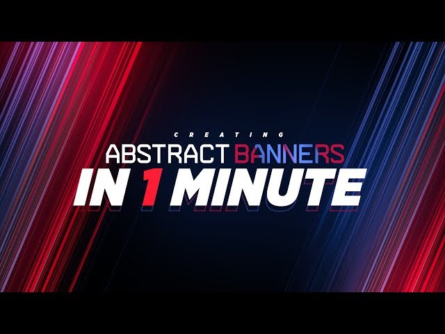 PS Tutorial: How to Create Abstract Banners in 1 Minute