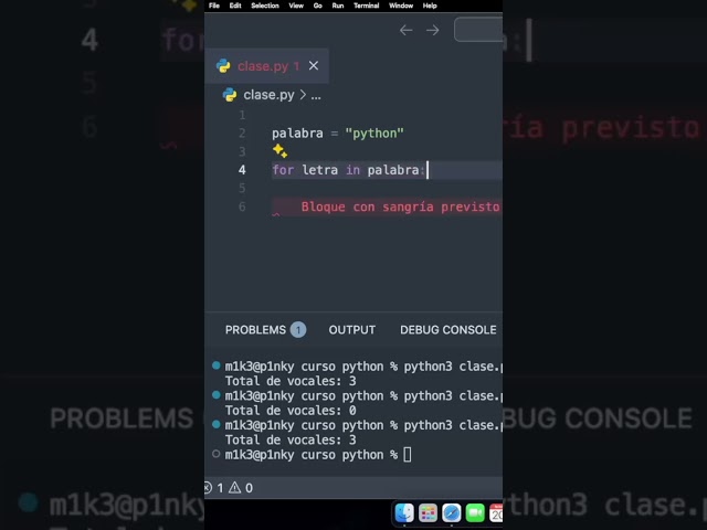 How to iterate over a string with a for loop in Python.