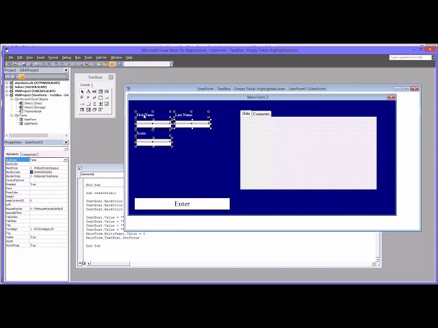 Configuring a MultiPage Control on an Excel VBA UserForm