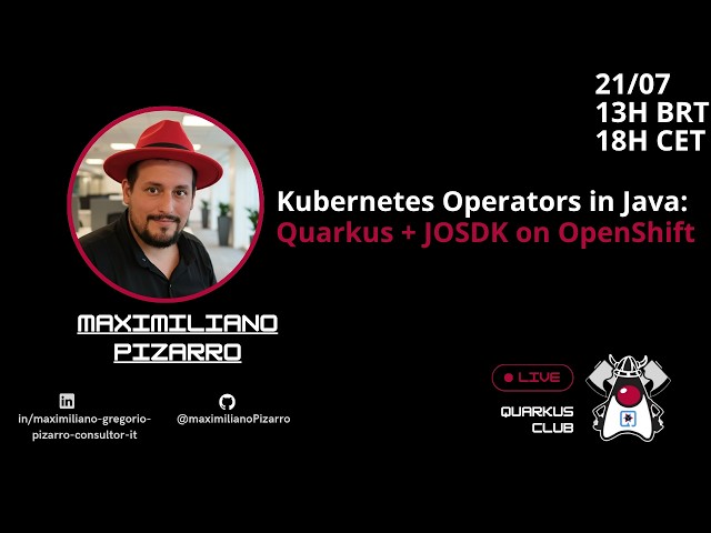 Kubernetes Operators in Java: Quarkus + JOSDK on OpenShift