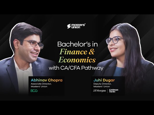 Hear From Our Leadership: UG Programme in Finance & Economics with Integrated CA/CFA Pathway