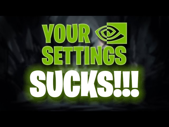 Want PERFECT Graphics? Fix Your NVIDIA Control Panel Now!