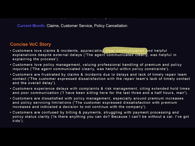 VOC Monthly Report