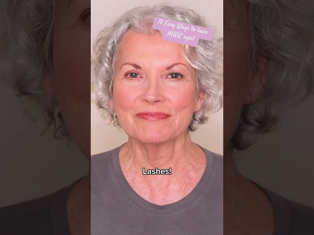 10 Easy Ways to Have HUGE Eyes! Pro-aging! @PrimePrometics #proaging #over50beauty #over60beauty