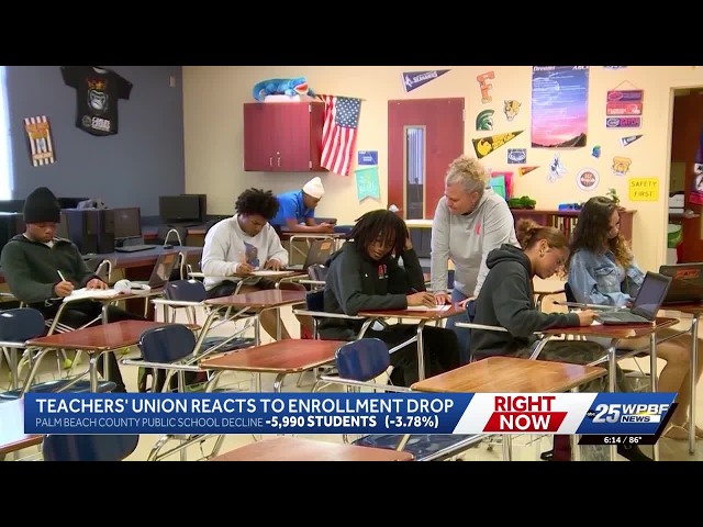 Palm Beach County CTA leader says teachers need to be protected after enrollment drop