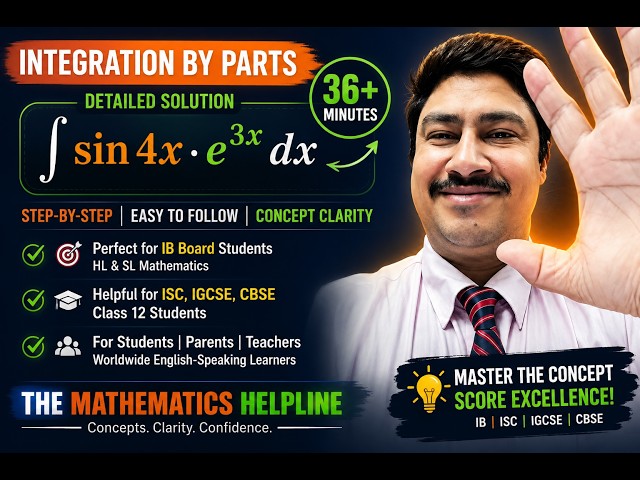 Integration by PARTS question |🙄is confusing? NO WAY ! | IB HL | class 12 #ibmath #integration_trick