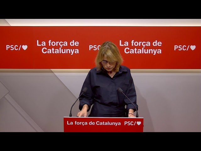 🔴 DIRECTE: Roda de premsa PSC 15/06/2026