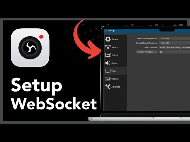 How to setup a websocket server in obs server studio
