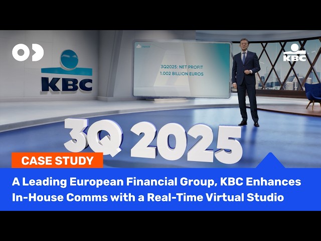 A Leading European Financial Group, KBC Enhances In-House Video Communications with a Virtual Studio