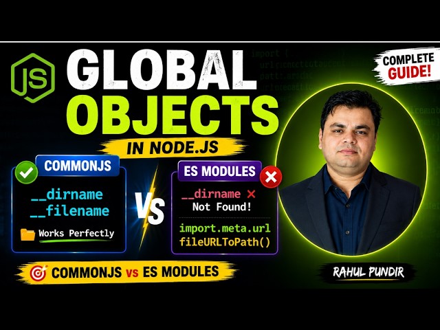 Part-11 || Node.js Global Objects Explained