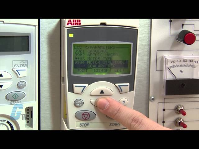 ABB ACS 355 AC Drive Basic Start Up Advanced Control Pad