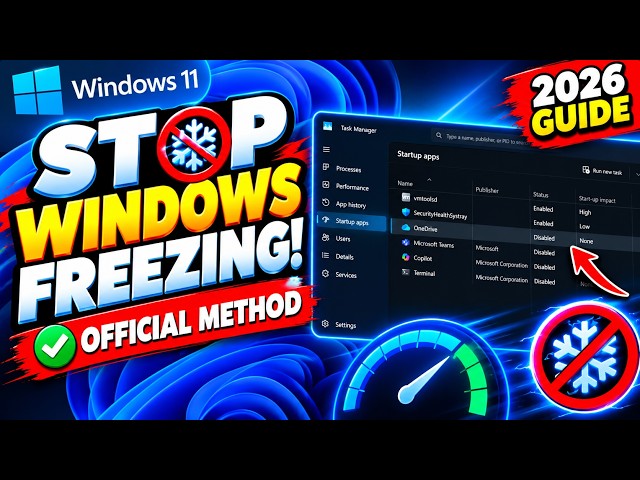 Windows 11 Keeps Randomly Freezing? Here’s How to Fix It in 2026