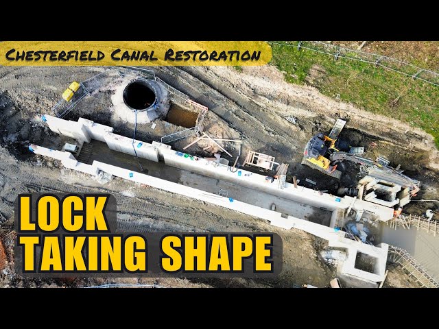 Major Progress on Britain’s Newest Canal Lock | Chesterfield Canal Restoration