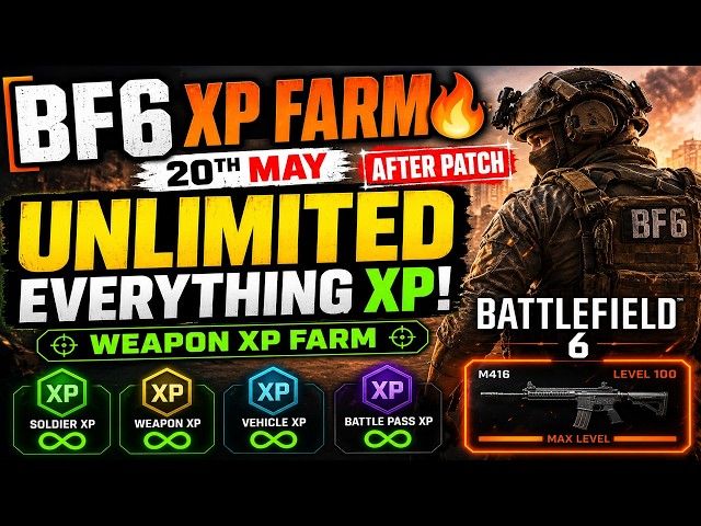 ¡FARMEAR XP EN BF6 EL 1 DE JUNIO! 🔥 ¡DESPUÉS DEL PARCHE, XP ILIMITADA EN SOLITARIO! FARMEAR XP DE...