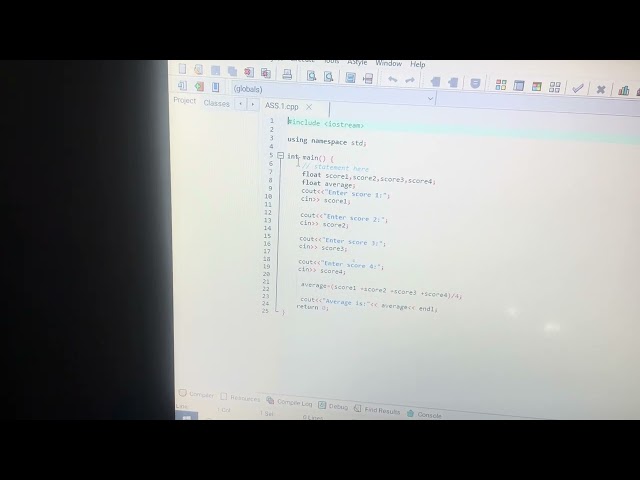  C++ program to calculate average score of four courses using algorithm,pseudocode and flowchart 