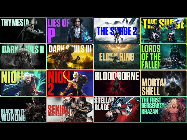 24 Souls Games Ranked by Difficulty based on my Marathon