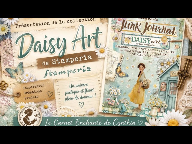"What if this daisy had a secret to share?" Daisy Art Reveal @Stamperiainternational