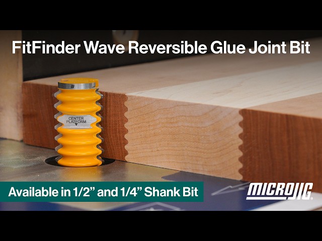 NEW FitFinder Wave Reversible Glue Joint Bits