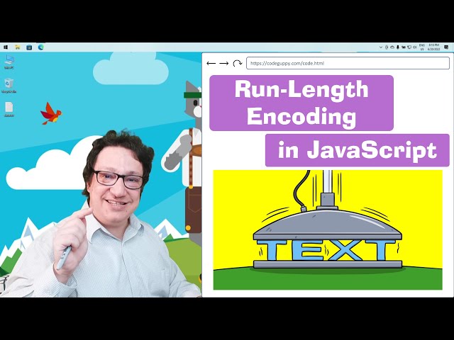 RLE (Run-length encoding) compression for ASCII text