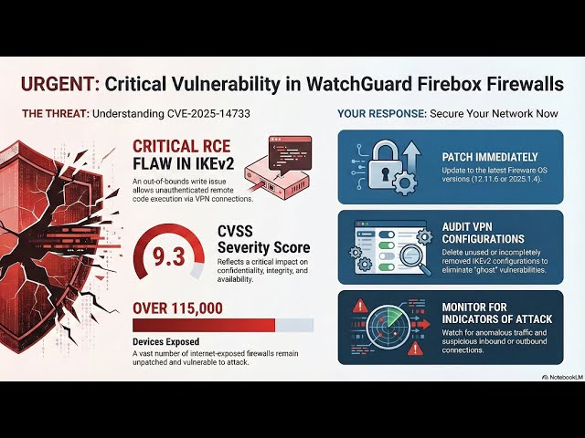 CVE 2025 14733 WatchGuard Firebox  Firewall Flaw