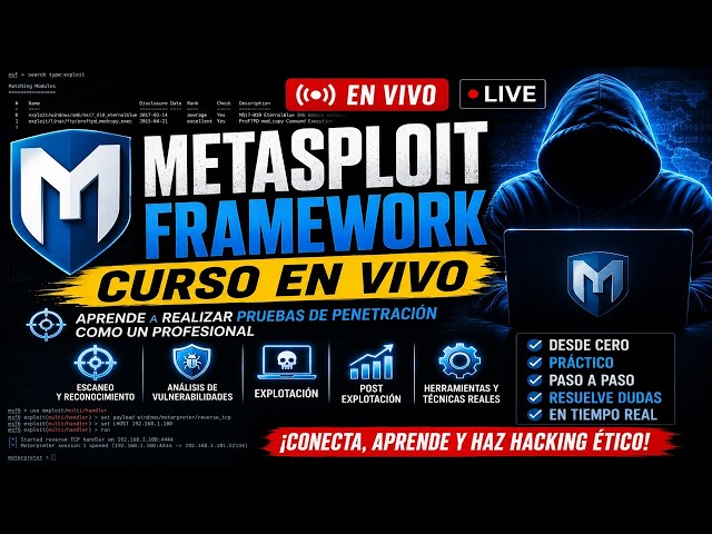 🔥 Metasploit Framework en Vivo: De Cero a Experto