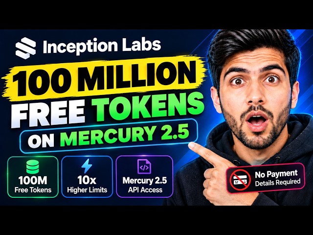 100 Million FREE AI Tokens! Inception Labs API (Tested)
