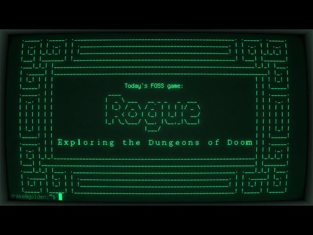 Rogue: Exploring the Dungeons of Doom (1980) — FOSS gaming on Linux!