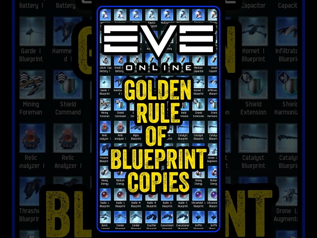 Golden rule of blueprint #eveonline copies