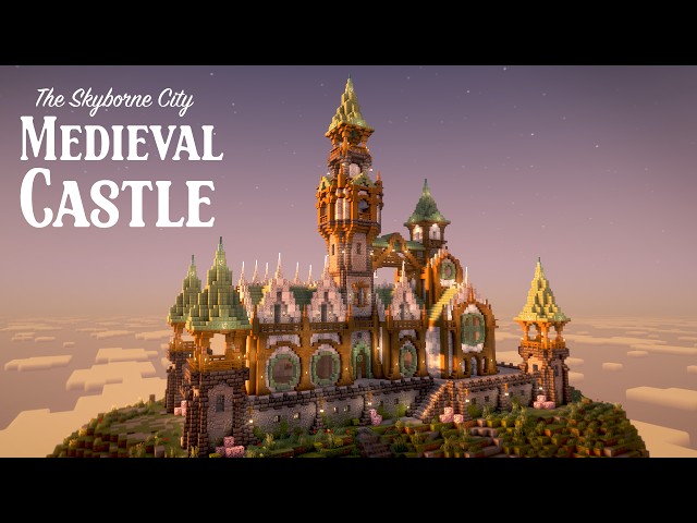 How to Build a Medieval Castle | Minecraft Tutorial |  Skyborne City 2