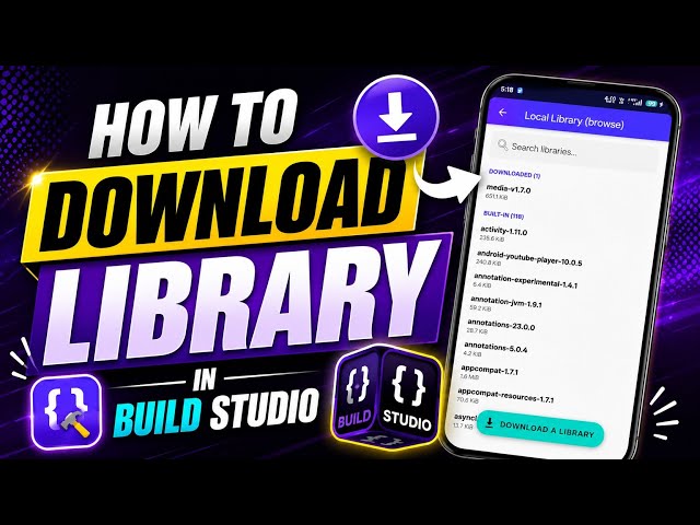 Download Any Library in Build Studio (Step-by-Step) 