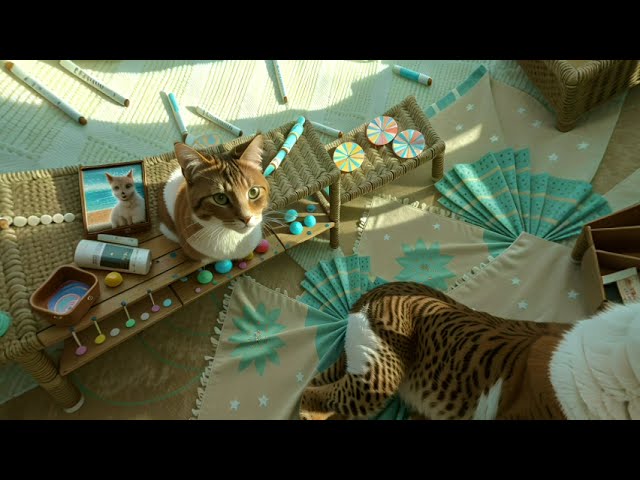 180 VR - CATS - part 2/2- (AI video - Stable Diffusion - Deforum)