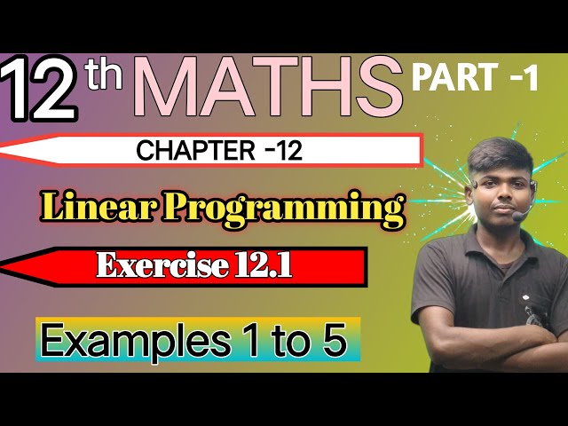class 12 MATHS chapter 12 example 1 to 5 #ncert #jac_board #example