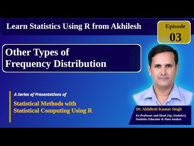 Episode 03 Other Types of Frequency Distribution