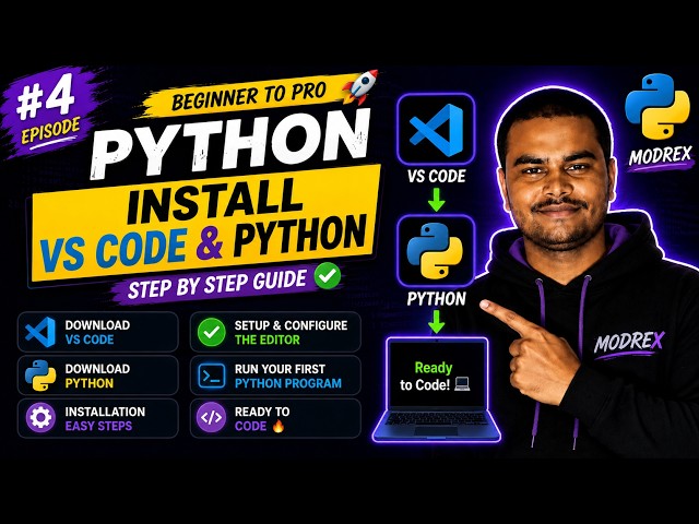 How to Download & Install Python and VS Code | Python Setup for Beginners 🐍💻