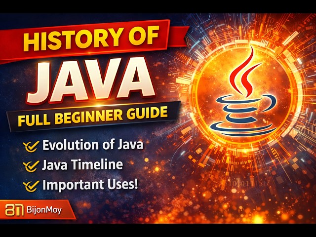 History of Java in Hindi 🔥 | Java Evolution & Timeline Explained | Beginner Guide