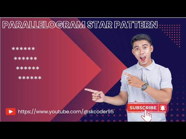 Parallelogram  Star Pattern print ( * ) using Java || SK Coder || #coding #programming