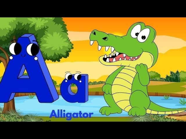 Angel Words ABC: A for Alligator Alphabets, Angel words learning for kids