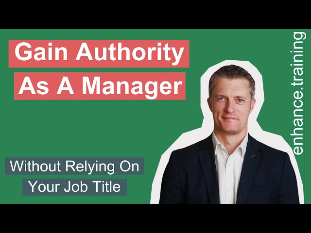 How to Establish Authority As A Manager Quickly