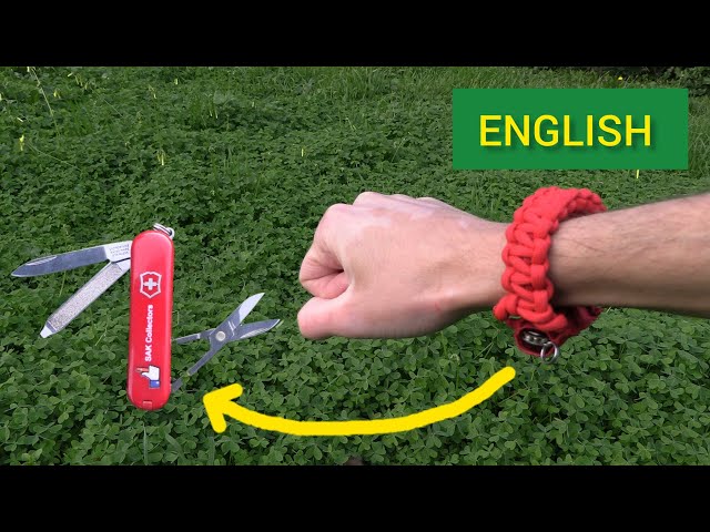 The Ultimate EDC Item? Swiss Army knife Paracord Bracelet DIY (EN).