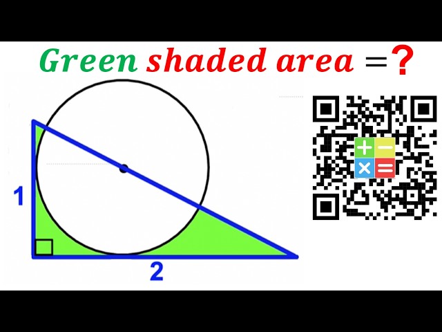 Can you find area of the Green shaded region? | (Triangle) | #math #maths | #geometry