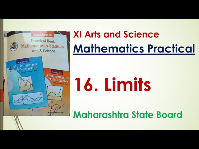 XI Mathematics Practical | 15. Limits