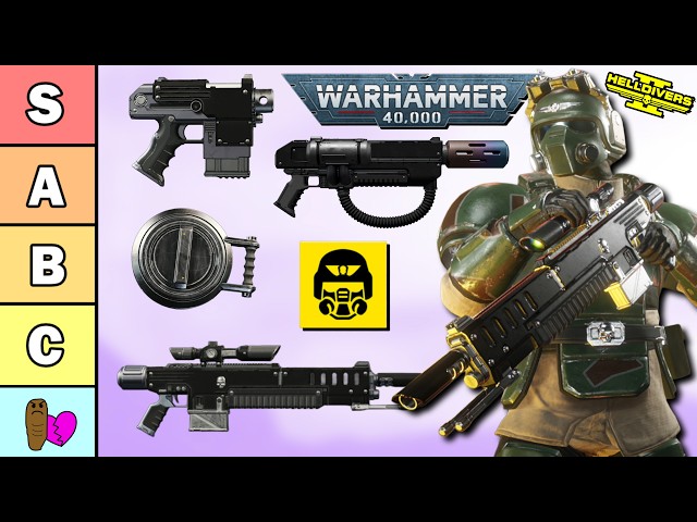 Ranking the BEST and WORST of the Warhammer 40K Warbond in Helldivers 2