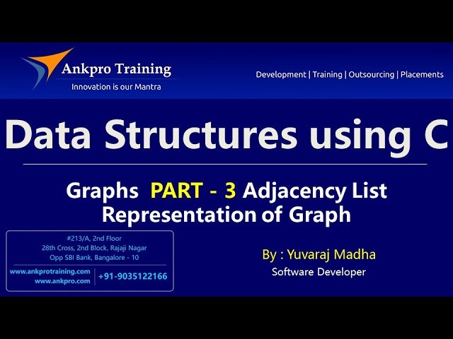 Data Structures using C Part 29 - Adjacency List Representation of Graph in c programming