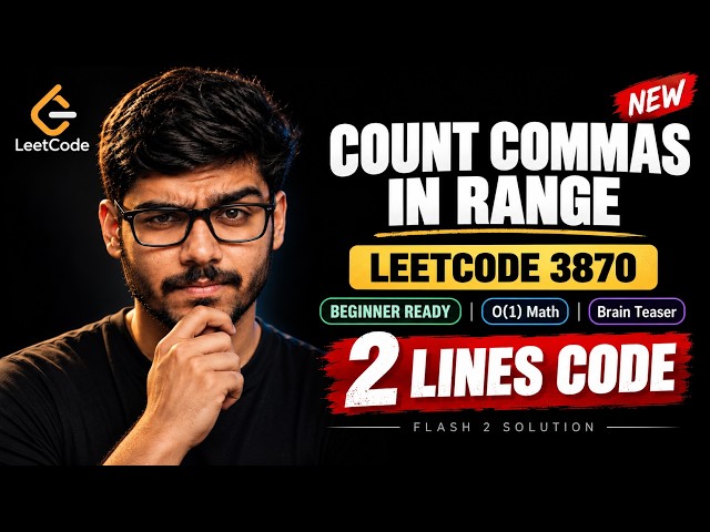 Count Commas in Range MADE EASIEST | LEETCODE 3870 | Solve In Seconds | 2 Lines Code SOLUTION ONLY